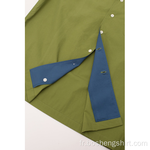 Chemise d&#39;uniforme de travail à manches courtes 100 % coton